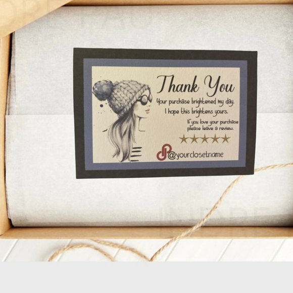 Thank You Card  (set of 100) - Picture 3 of 9